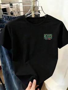 Camiseta de fútbol para mujer con estampado en el pecho izquierdo, camiseta de apoyo al fútbol, camiseta básica de manga corta y estilo fácil MEXICO con cultura mexicana para la temporada de fútbol, camiseta holgada de cuello redondo, suave y transpirable, nuevo top casual para mujer - Negro - Ver 6