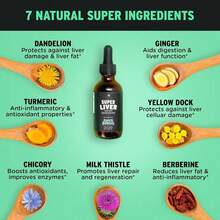 SuperBonsai Super Liver Support With Milk Thistle -  Liver Cleanse Detox & Repair Aid - Doctor-Formulated Liver Supplement - Liquid Herbal Supplements For Liver Health - 1 Month Supply[2 Piece] - 2 - Xem 4