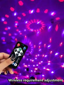 LED Disco Ball Light, Crystal Magic Ball Projector Light, USB Powered Stage Light, Sound Activated + RGB Color Changing, Indoor Party Atmosphere Lamp, Home KTV Karaoke Room Decor, Christmas Halloween Holiday Decoration, Small Party Flashing Light, Creative Gift For Friends And Family - LED Disco Ball Light - View 8