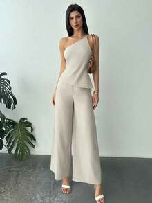Conjunto de dos piezas para mujer para uso diario - Albaricoque - Ver 4