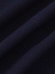 Pantalones anchos de cintura alta de unicolor de uso casual para mujeres - Azul marino - Ver 7