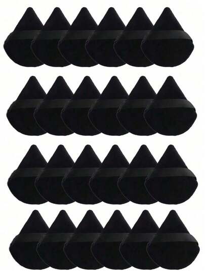24 piezas Borla de maquillaje de terciopelo triangular, borla de polvo facial, borla de polvo de maquillaje reutilizable, borla de polvo de maquillaje facial y para ojos, borla de polvo de maquillaje suave, herramientas de maquillaje en seco, maquillaje, barato, decoración de habitación, tocador, viaje, dormitorio, accesorios de maquillaje, borla, mezclador de maquillaje, borla de polvo, esponja de maquillaje, barato, rellenos de calcetines, maquillaje, herramientas de maquillaje, cosas baratas, regalos, regalos para mujeres, regalos de Navidad, sorteos, viaje, cosas baratas, artículos esenciales de viaje