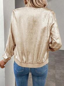 Chaqueta gris con mangas largas y lentejuelas Keke Bloomly, ligera, Chaquetas de punto para mujer, Chaquetas de punto ligeras para mujer, Atuendos de campo para mujer, Ropa vintage para mujer, Ropa de primavera para festivales y vacaciones - Beis - Ver 6