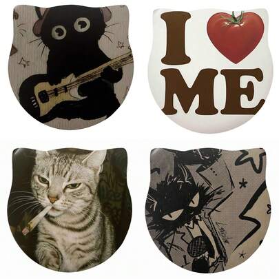 5.8cm/2.28inch Cat Shaped Brooch Pin, 2D Flat Design, High-Quality Metal Accessories, Suitable For Decorating Clothes, Hats, Backpacks, Fun Gift For Friends, Classmates, Colleagues, And Relatives