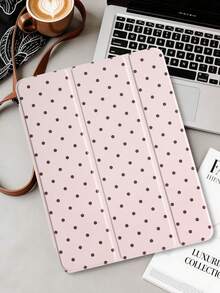 1 chiếc ốp lưng máy tính bảng gấp ba trong suốt bằng acrylic họa tiết chấm bi, tương thích với iPad thế hệ thứ 10/11/10.2/10.5/Air4/Air5/10.9/Pro 11/Air 11 inch (M2)-2024/Pro 11 inch (M4)-2024/ Air 11 inch (M3) 2025/ (A16) 11 inch thế hệ thứ 11 2025 Mini6/Mini7/Air1/Air2/9.7, tích hợp khe cắm bút cảm ứng, mặt lưng acrylic trong suốt cao cấp chống cong vênh, chống trầy xước, chống rơi vỡ, chân đế gấp ba có thể điều chỉnh, nam châm/tự động ngủ & thức, ốp bảo vệ máy tính bảng kiểu dáng tối giản/vui tươi/thường ngày/tươi mới, không bao gồm bút cảm ứng, một số mẫu có khung viền. - Hồng - Xem 4