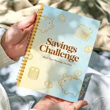 DANPERJI 1 Pc A5 Savings Challenge Notebook 100+ Pre-Designed Templates For 100 Envelope, 52 Week, Sinking Funds & More – Complete Your Savings Goals, For Debt Payoff & Goal Savers - A5 - View 4
