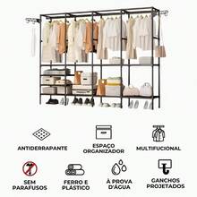 Wardrobe, Portable Closet, Clothes Rack, Shoe Rack, Multipurpose Organizer, Cabinet - 顏色隨機 - 查看 7
