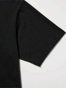 No me mientas, mi novia es súper loca y divertida. Camiseta, camisa casual negra de manga corta y cuello redondo, adecuada para uso diario informal, lavable a máquina, 165% cómoda, camiseta casual para hombre. - Negro - Ver 5