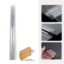1pc Soft Glass Transparent Table Mat, PVC Clear Dining Table Pad, Minimalist Solid Color Desk Protector, Waterproof Oil-Proof Transparent Table Mat, Heat-Resistant Tabletop Protective Pad, Suitable For Student Desk, Computer Desk, Home Desk In Various Sizes - Transparent - View 17