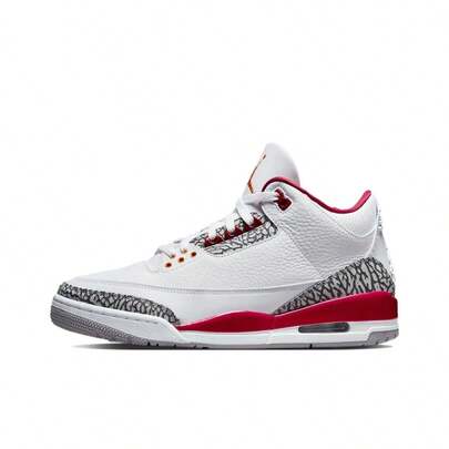 Nike Jordan Air Jordan 3 Retro "Cardinal Red" Mid-Top Retro Basketball Shoes, Unisex, Wine Red