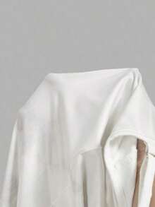 Vestido con cuello drapeado para mujer, ropa de otoño, vestido de mujer para San Valentín, vestido de baile de máscaras, vestidos elegantes para mujer - Blanco y Negro - Ver 5