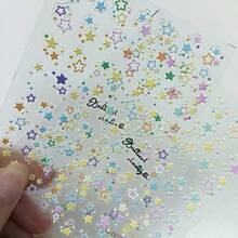 Película protectora de lente con elementos minimalistas de estrella 17 Series, película protectora de lente de cámara con láser de estrella de dopamina colorido para decoración diaria DIY, película protectora de cámara, regalo del Día de la Madre - Multicolor - Ver 3