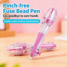 1 Set 3D Pixel Puzzle Design 2.6mm Tip Diameter DIY Press-Bead Pen, Small Particle Bead Storage Device For Storing Small Beads - Multicolor - View 6