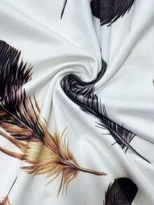 Camiseta de tirantes con estampado de palmeras para mujer - Blanco - Ver 3