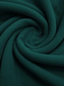 Pantalones anchos de cintura alta de unicolor de uso casual para mujeres - Verde Oscuro - Ver 7