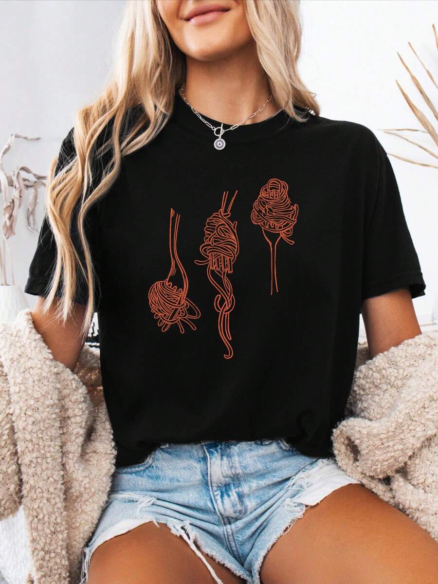 Camiseta de Talla Grande para Mujer con Frase Italiana - Blusa de Cuello Redondo y Manga Corta con Estampado "Perdono Chiami", Tela Opaca I para Eventos Temáticos Italianos, Ropa Casual y Aprendize de Idiomas, Lavable a Máquina, Estilo Blusa Opaca