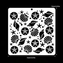 1pc Creative Seashell, Starfish And Seashell Template - Reusable For DIY Scrapbooking, Painting And Decorative Paper Crafts - Single Piece - View 2