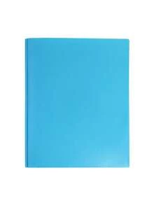 1pc A4 Dual Pocket PP Plastic File Folder, Tadpole Clip Dual Sleeve American 3-Ring D-Ring Report Binder, Suitable For School Office Document Storage - A - View 8