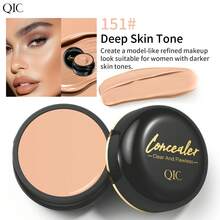 QIC Kem che khuyết điểm độ che phủ cao, chống thấm nước và lâu trôi, che phủ hình xăm tự nhiên, dễ sử dụng, phù hợp cho quầng thâm, vết thâm mụn, tạo khối, mỏng nhẹ và mịn màng, phù hợp cho người mới bắt đầu, trang điểm hàng ngày, sử dụng chuyên nghiệp, quà tặng cho phụ nữ và các cô gái, phù hợp với mọi loại da. - Nhiều màu - Xem 14