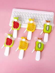 3 buah/Set Kipas Angin Mini Engkol Tangan, Tersedia Berbagai Warna dan Desain, Sempurna untuk Pesta Musim Panas dan Aktivitas Luar Ruangan, Pilihan Ideal untuk Wanita - Beraneka warna - View 3