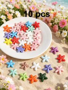 10/30/50/100 peças Pequenas Contas de Cerâmica de Peixe Adequadas para Colares, Pulseiras, Acessórios DIY, Chaveiros, Presentes de Natal Feitos à Mão - Multicolorido - Visão 39