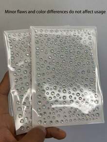 2入/1入 3D亮面星空水鑽臉部貼紙，適用於嘉年華、Y2K節慶派對、日常裝飾、DIY臉部裝飾、音樂節彩妝派對、舞會等，亦可用於裝飾頭髮、眼睛、臉部與身體 - 彩色 - 查看 11