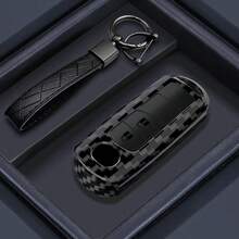 适用于2/3/4键ABS碳纤维汽车钥匙遥控器外壳，适用于2/3/5/6、CX-3/CX-5/CX-7/CX-9、Miata MX5，保护您的钥匙遥控器 - A - 查看 4
