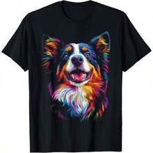 1 Bernese Mountain Dog T-Shirt For All Seasons, 100% Cotton, One-Sided Print, Crew Neck, Short Sleeve, Unisex, Base Layer, 180g, 100% Cotton, Designs Are Printed. Unisex. - 顏色 1 - 查看 7