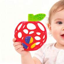 Best Newborn Gift: Soft Grasping Ball Rattle - Fruit-Shaped Design. - Sensory Development Toy For Hand Grip Strength - 彩色 - 查看 7