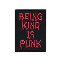 1pc "Be Kind Punk" Iron-On Patch, Embroidered Lettering Applique - Easy DIY Decoration For Clothes, Hats, Jackets, Backpacks And Other Accessories - C - View 14