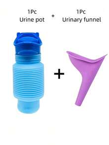 2pcs Portable Reusable Collapsible Travel Urinal For All Ages - Design For Outdoor Emergencies Sy To Carry And Perfect Travel Essential - 2pcs - View 2
