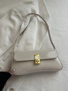 Nueva bolsa de teléfono de verano, bolsa brillante para debajo del brazo, mochila pequeña - Blanco - Ver 3
