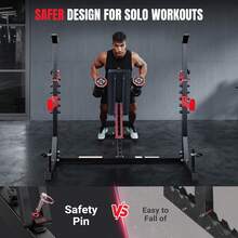 Weight Bench With Rack - Bench Press Set, Leg Extension, Preacher Curl & Flat/Incline/Decline Full Body Workout Bench, Adjustable  Weight Benches For Home Gym(47.44IN WIDE GRIP) - 6 IN 1 Allfit - View 7