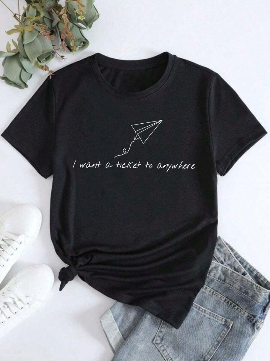 Camiseta de mujer - Negro - Ver 1