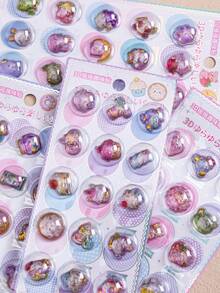 Colorful 3D Epoxy Resin Stickers - Cute Animals - Waterproof, Reusable, Repositionable, Self-Adhesive, High-Quality Resin - Perfect For Decorating Smartphones, Phone Cases, Laptops, PCs, Tablets, Stationery, Notebooks, Journals And Diaries. - Multiple Colors Available [Style/Packaging Random] - View 2