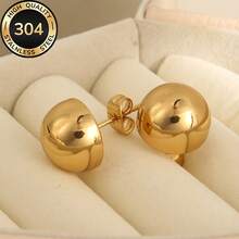 JORELL Women's Plated Stainless Steel Hollow Earrings - Hypoallergenic Earrings Suitable For Sensitive Skin, Minimalist Elegant Hoops For Daily Wear & Parties, Year-Round Jewelry Gift For & Women - Bạc - Xem 8