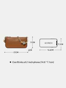 Kate Spade Bolso de hombro pequeño estilo hobo de la serie KS GEMINI para mujer. - Marrón - Ver 9
