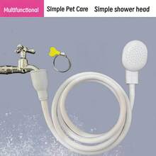 Juego de ducha portátil y desmontable multifuncional, rociador de ducha portátil para mascotas con manguera flexible y adaptador de grifo, ducha de alta presión para baño humano y de mascotas - Ver 8