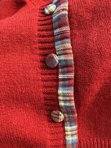 Women Cardigans - (red) - View 5
