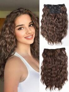 12 Inch Women's Fashion Wavy Curly Short Hair Extensions, Top Hair Extensions, Wigs, Ponytail - 彩色 - 查看 15