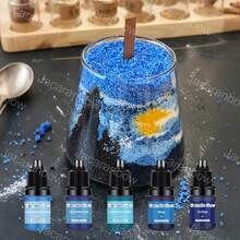 Set de 5 colores - Tinte para velas de aromaterapia, tinte/pigmento de alta concentración para jabón hecho a mano, cera de parafina, cera de soja, elaboración de velas - Aplicable para propósitos de pintura artística - Serie Rosa / 5 Colores - Ver 2