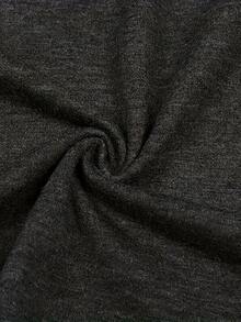 Camiseta Básica Casual Holgada para Mujer con Estampado de Moda - Transpirable y Amigable con la Piel - Gris Oscuro - Ver 4