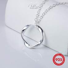 1pc Fashion Multi-Layer Stacking Rings 925 Silver Necklace For Women, Personalized Hiphop Everyday Party Gift - Silver - View 6
