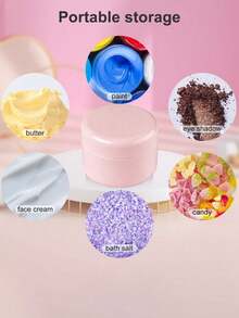 5/10 piezas Tarros cosméticos vacíos de plástico rellenables, envase para crema, loción y maquillaje de viaje, tarro reutilizable para mascarilla facial, recipiente cosmético a prueba de fugas para decoración del hogar, sala de estar, dormitorio, baño, accesorios de viaje - Multicolor - Ver 9