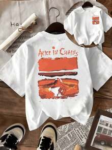 Figure Of A Woman In Warm Tones Against A Desert Landscape That Evokes Strength, Freedom And Connection With Nature. Women's Red Casual Modern Fitted T-Shirt Ideal For Everyday Wear - 彩色 - 查看 8