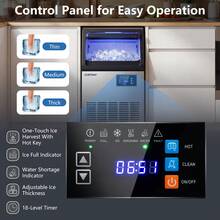 Commercial Spray-Type Ice Maker Machine, Under Counter & Freestanding Ice Making Machine - US B Type Plug(110-127V) - View 4