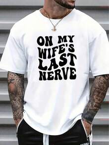 Men's Casual Short Sleeve T-Shirt, 1 Piece, 100% Heavy Cotton - Comfortable Crew Neck, Soft And Adorable T-Shirts, Loose And Comfortable - White - View 6