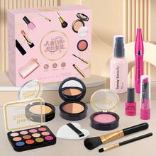 1 Set Children's Realistic Makeup Toy Model Set, Not For Application, Pretend Play Makeup Model For Girls, Parent-Child Role Play, Birthday Gift, Pure Model Toy, Family Interactive Toy, Not For Facial Application - Multicolor - View 1