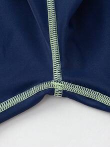 Balabala Set de 2 piezas de camiseta de protección solar y bañador para niños en verano - tinte verde - Ver 11