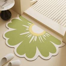 1 pièce Tapis de salle de bain en gel de silice, design floral créatif, absorbant, séchage rapide, facile à nettoyer, décoration de salle de bain, tapis de sol de décoration d'intérieur, nouveau tapis de salle de bain, convient pour la salle de bain, la cuisine, le salon, l'entrée, le tapis de zone, la décoration de vacances - Multicolore - Voir 7